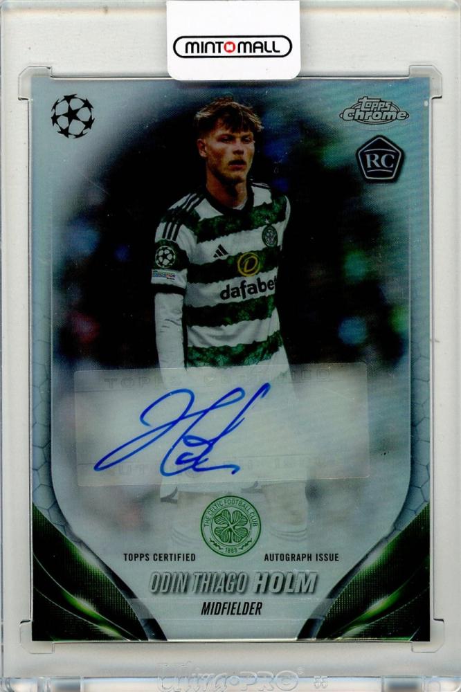 2023-24 TOPPS Chrome UEFA Club Competitions Odin Thiago Holm Chrome Autographs card #CAOTH Celtic FC
