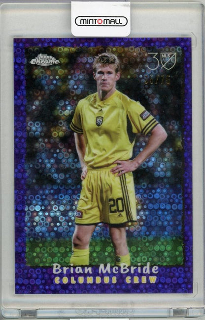 2025 TOPPS Chrome MLS Brian McBride trading card #NF-1135/75 Coloumbu Crew used condition
