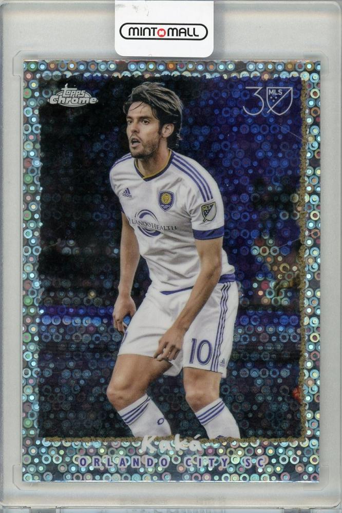 2025 TOPPS Chrome MLS trading card featuring Kaka #NF-9 from Orland City SC, brand new and unused
