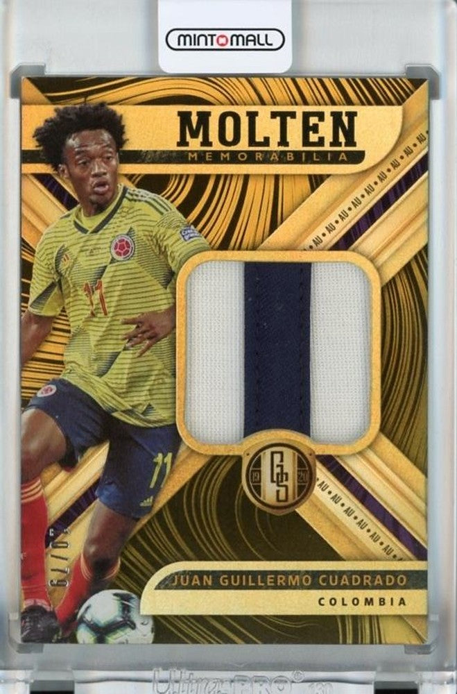 2019-20 Panini FIFA Gold Standard Juan Guillermo Cuadrado Molten Memorabilia AU card #2210/79