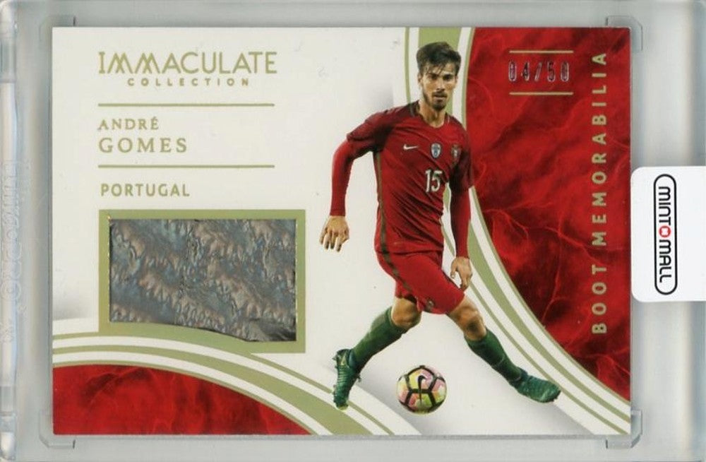 2017 Panini Immaculate Collection Andre Gomes Boot Memorabilia trading card numbered 304 out of 50