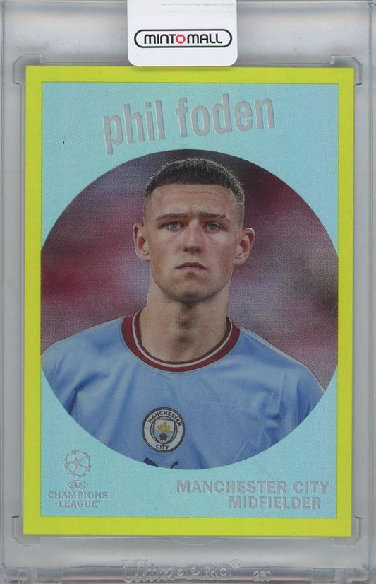 2022-23 TOPPS Chrome UEFA Club Competitions football trading card in used condition