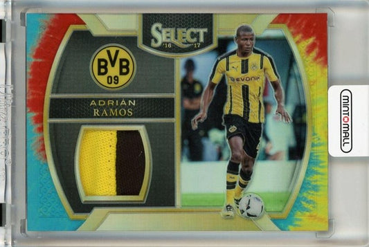2016-17 Panini Select Adrian Ramos Memorabilia Tie Dye trading card serial number 1120 of 30 with minor wear
