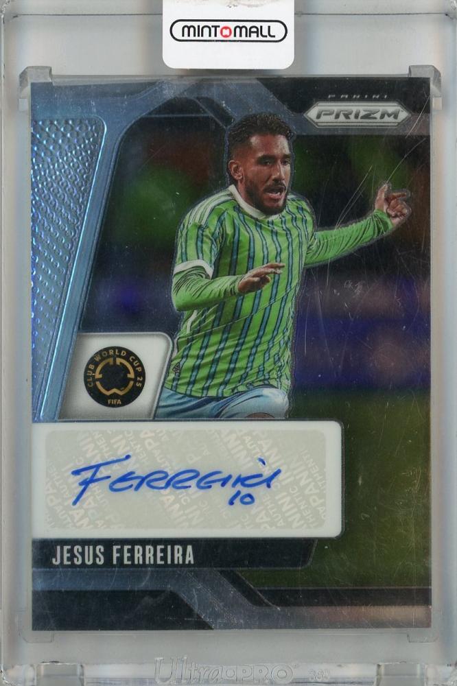 2025 Panini Prizm FIFA Club World Cup Jesus Ferreira Signatures #18 Auto card Seattle Sounders