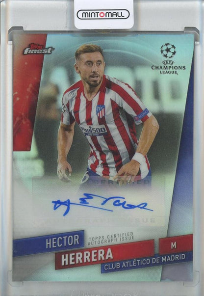 2019-20 Finest UEFA Champions League Hector Herrera Autograph card numbered #FAHHE from Atletico Madrid