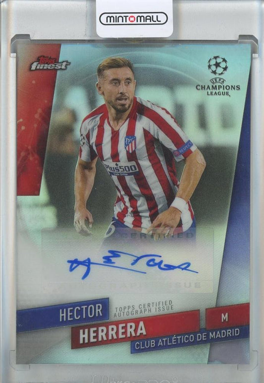 2019-20 Finest UEFA Champions League Hector Herrera Autograph card numbered #FAHHE from Atletico Madrid
