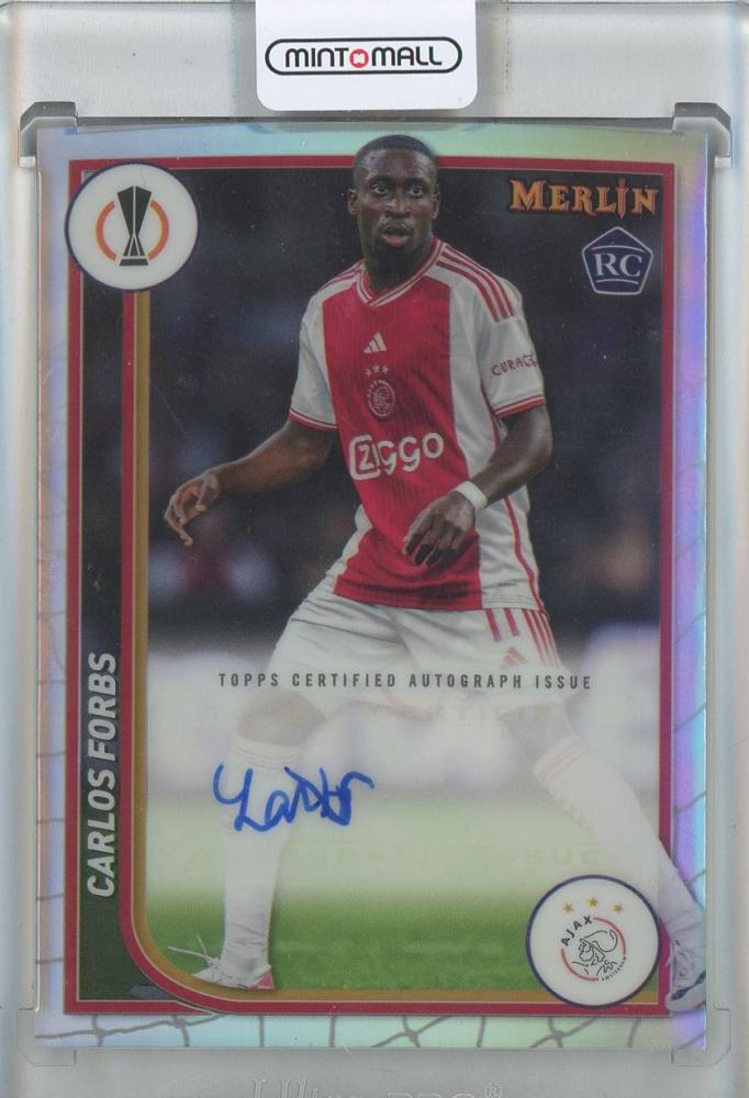 2023-24 Merlin UEFA Club Competitions Carlos Forbs autograph trading card #AHCF AFC Ajax