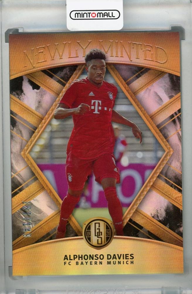 2019-20 Panini Gold Standard FC Bayern Munich Alphonso Davies trading card numbered 137 out of 149