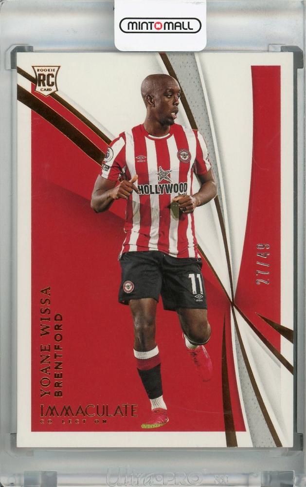2021 Panini Immaculate Collection Brentford Yoane Wissa Base Bronze rookie card numbered 27 out of 49