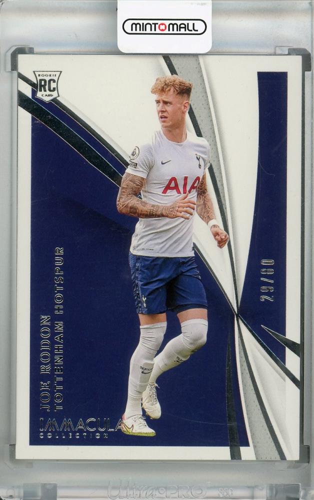2021 Panini Immaculate Collection Tottenham Hotspur Joe Rodon rookie card numbered 29 out of 80