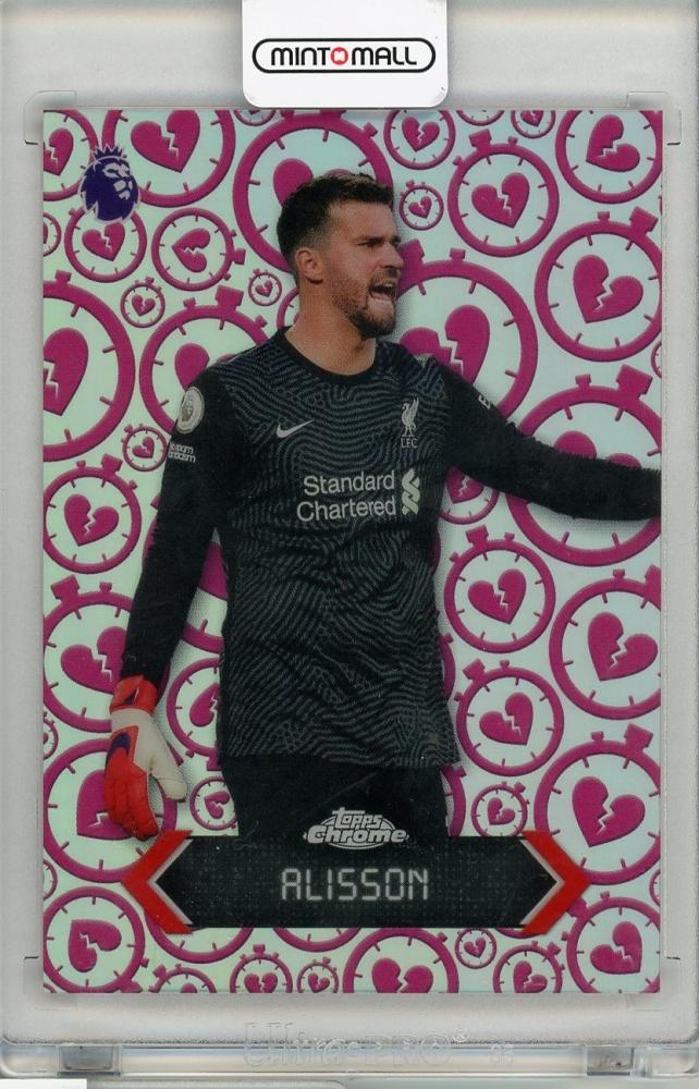 2026 TOPPS CHROME PREMIER LEAGUE trading card featuring Alisson #STH-6 from Liverpool FC in excellent condition