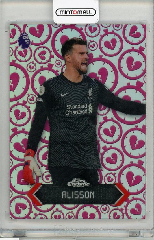 2026 TOPPS CHROME PREMIER LEAGUE trading card featuring Alisson #STH-6 from Liverpool FC in excellent condition