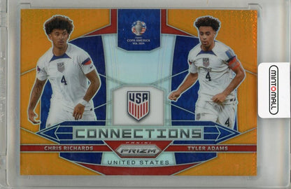 2024 PANINI PRIZM COPA AMERICA USA trading card featuring Chris Richards and Tyler Adams