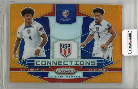 2024 PANINI PRIZM COPA AMERICA USA trading card featuring Chris Richards and Tyler Adams
