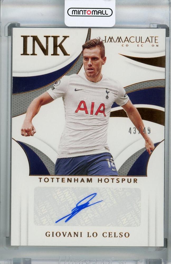 2021 Panini Immaculate Collection Giovani Lo Celso Tottenham Hotspur Bronze parallel trading card number 43 of 49
