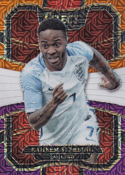 2017-18 Panini Select Raheem Sterling England Base Terrace Multi-Color Parallel card in good condition