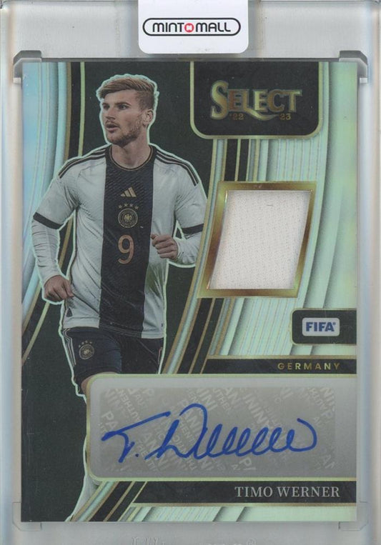 2022-23 Select FIFA Timo Werner Autographed Memorabilia card #4 from Germany with signature