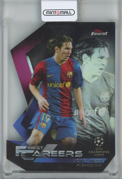 2018-19 Finest UEFA Champions League Lionel Messi trading card #LM2 from FC Barcelona