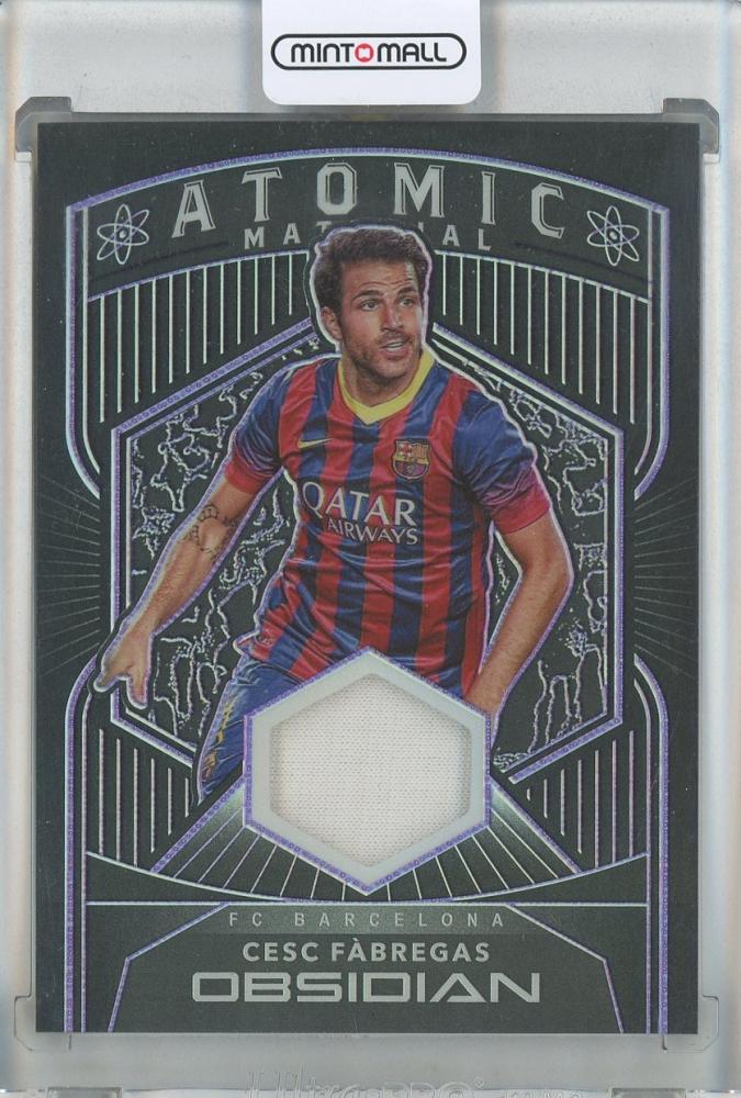 2020-2 Panini Obsidian Cesc Fabregas Atomic Materials Electric Etch Purple card #2420/75 FC Barcelona