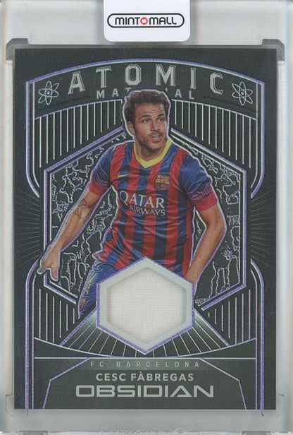 2020-2 Panini Obsidian Cesc Fabregas Atomic Materials Electric Etch Purple card #2420/75 FC Barcelona
