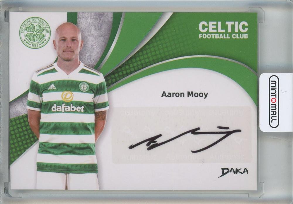 Daka Aaron Mooy Autograph trading card numbered 41 out of 60 from Celtic FC