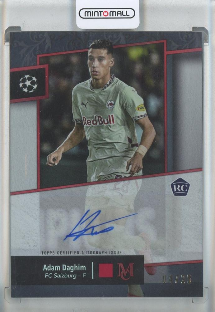 2024-25 Topps Museum Collection Adam Daghim Archival Autographs Ruby #AAAD04/25 FC Salzburg trading card