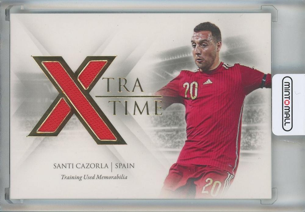 2023-24 Futera Unique World Football Santi Cazorla Xtra Time Relics card #XT0407/25 featuring Spain