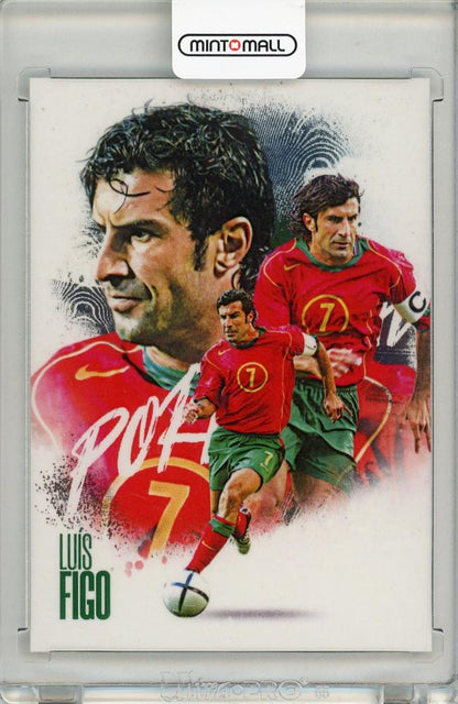 Futera FX WORLD FOOTBALL Series 2 collectible card featuring Luis Figo numbered 5 out of 22 from Portugal
