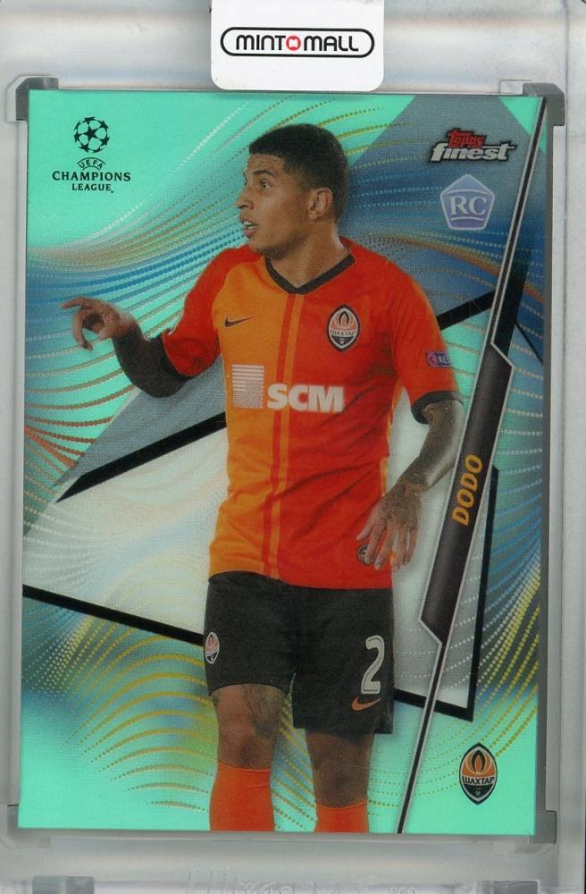 2020-21 Topps Finest UEFA Champions League FC Shakhtar Donetsk Dodo Base Aqua Parallel card serial 19 of 75