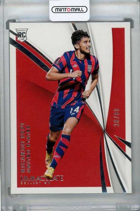 2021 Panini Immaculate Collection United States Ricardo Pepi Base Rookie Card 38 out of 80