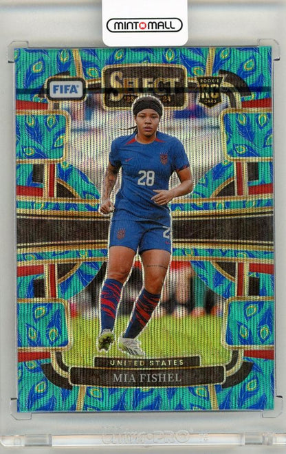 2023-24 Panini Select FIFA Soccer Mia Fishel Peacock Parallels No.73 collectible card