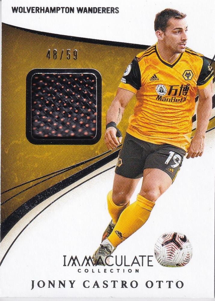 2020 Panini Immaculate Collection Wolverhampton Jonny Castro Otto boot memorabilia serial 48 of 59