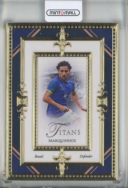 2023-24 Futera Unique World Football Marquinhos Titans trading card serial #TTG1702/14 from Brazil