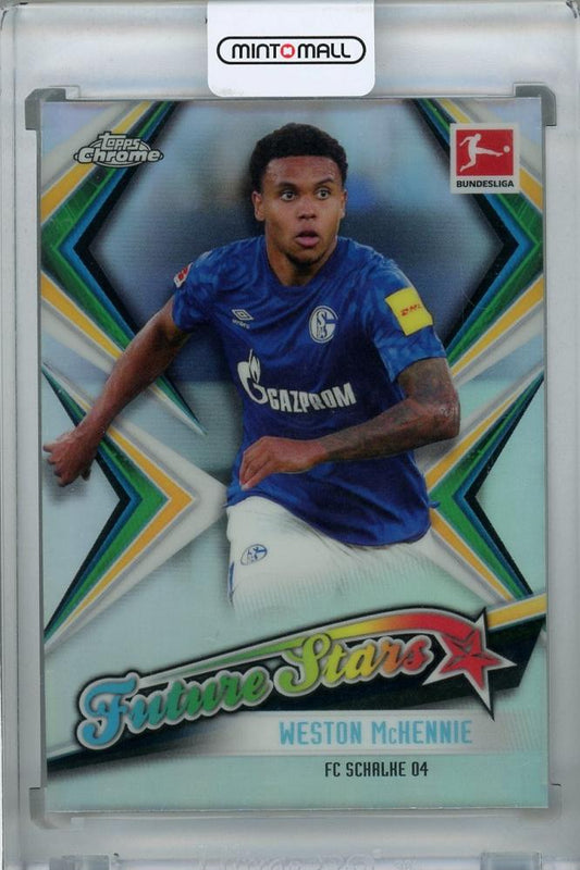 2019-20 Topps Chrome Bundesliga FC Schalke 04 Weston McKennie Future Stars Rookie Card