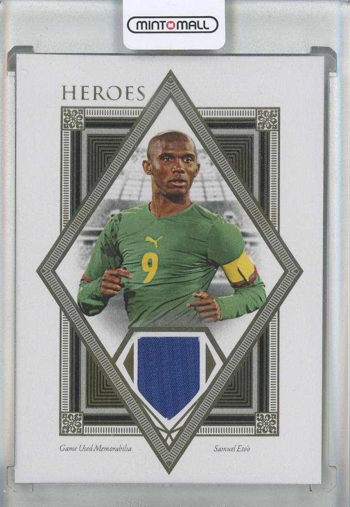 2022-23 Futera Unique World Football trading card featuring Samuel Eto in mint condition