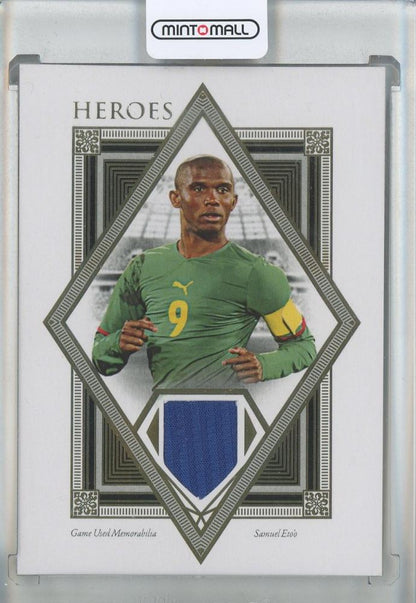 2022-23 Futera Unique World Football trading card featuring Samuel Eto in mint condition