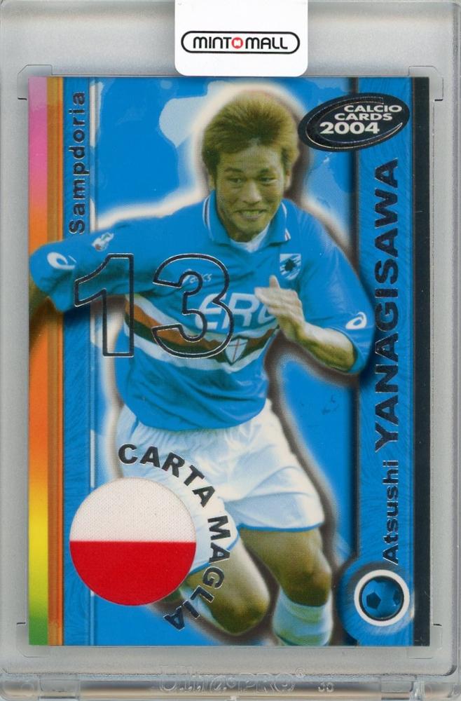 2004 PANINI Calcio trading card of Atsushi Yanagisawa #CM5 from Sampdoria showing player and jersey