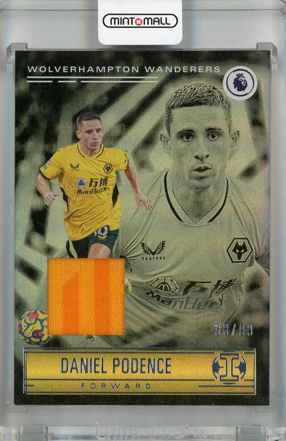 2021-22 Panini Chronicles Daniel Podence Illusions Premier League Memorabilia Silver card number 38 of 99