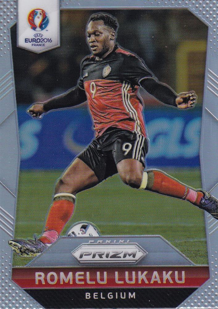 2016 Panini Prizm Euro Belgium Romelu Lukaku Base Silver Prizms parallel trading card