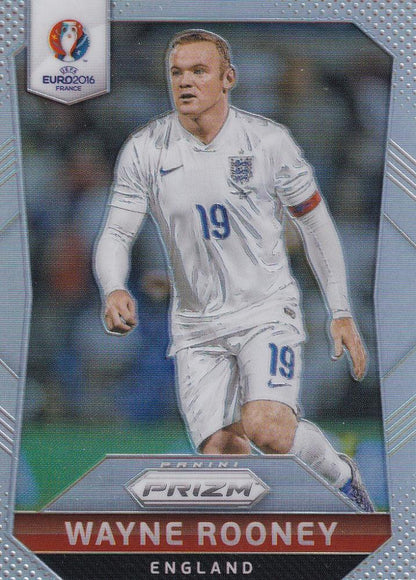 2016 Panini Prizm Euro England Wayne Rooney Base Silver Prizms Parallel trading card