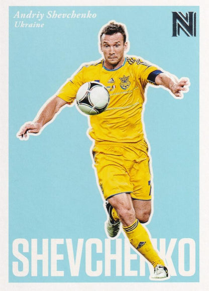 2017 Panini Nobility Ukraine trading card featuring Andriy Shevchenko short print base version