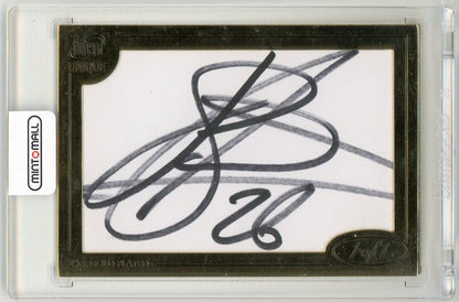 2016 Futera Unique World Football John Stones 1-of-1 autograph card with 24 karat gold signature from England
