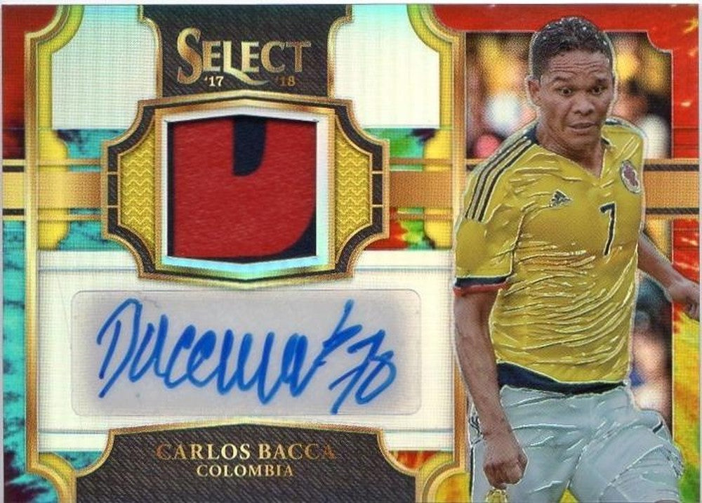 PANINI 2017-18 SELECT Carlos Bacca patch autograph trading card numbered 13 of 30