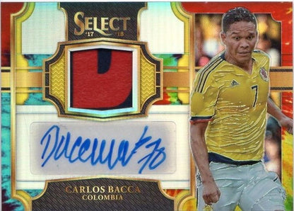 PANINI 2017-18 SELECT Carlos Bacca patch autograph trading card numbered 13 of 30