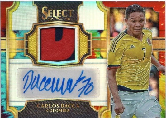 PANINI 2017-18 SELECT Carlos Bacca patch autograph trading card numbered 13 of 30