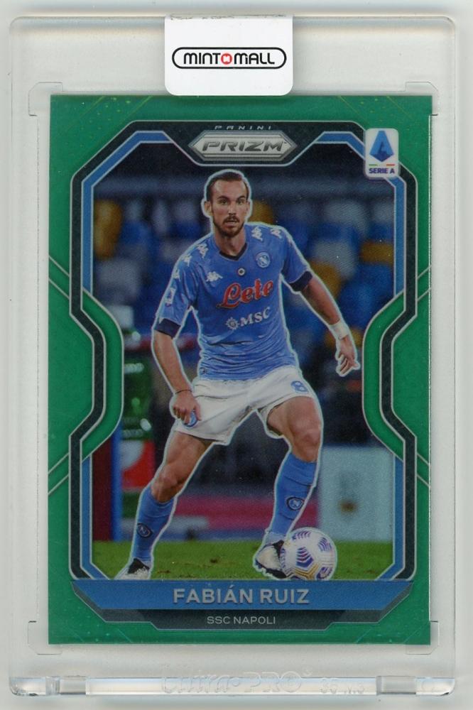 2020-21 PANINI Chronicles Prizm Serie A Green Prizm Parallel Fabian Ruiz 5 of 5 SSC Napoli football card