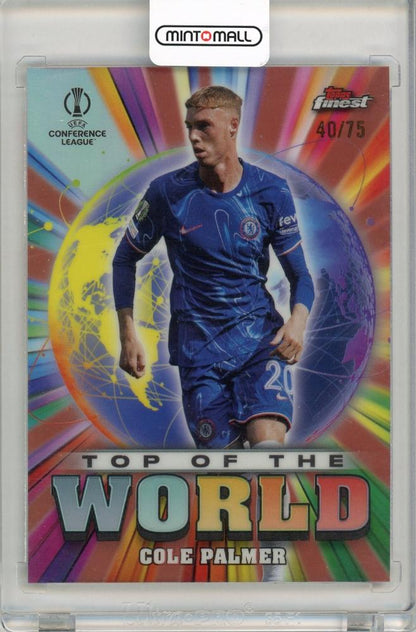 2024-25 Topps Finest UEFA Club Competitions Cole Palmer Top Of The World 40/75 trading card Chelsea FC