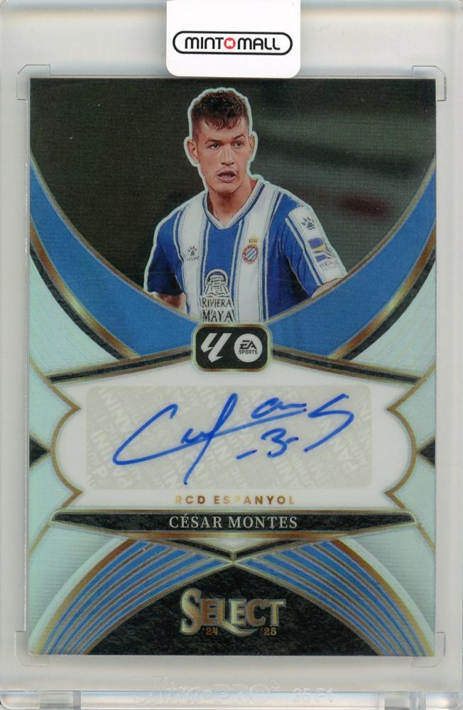 2024-25 Panini Select LaLiga Cesar Montes Select Signature trading card from RCD Espanyol