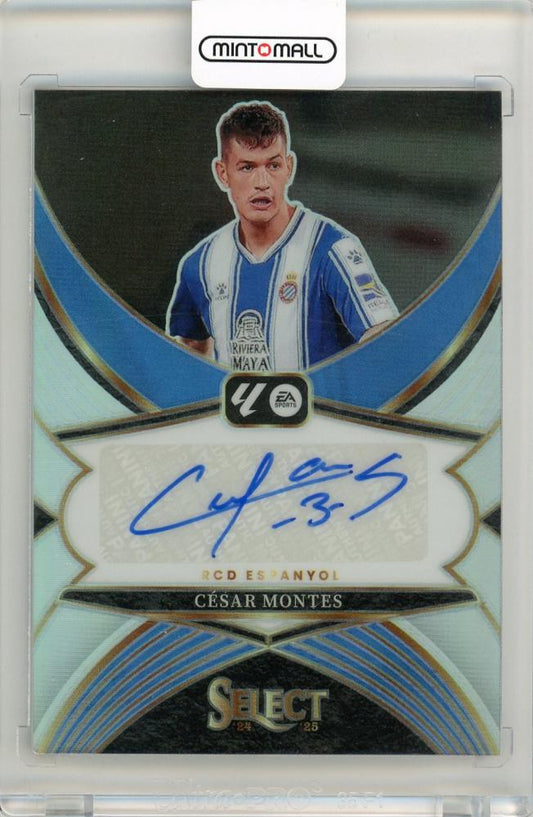 2024-25 Panini Select LaLiga Cesar Montes Select Signature trading card from RCD Espanyol