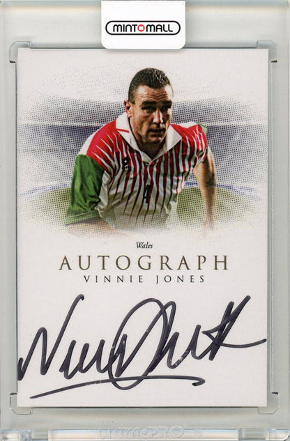 Futera Unique WORLD FOOTBALL 2023/24 Vinnie Jones autograph trading card from Wales with slight corner wear